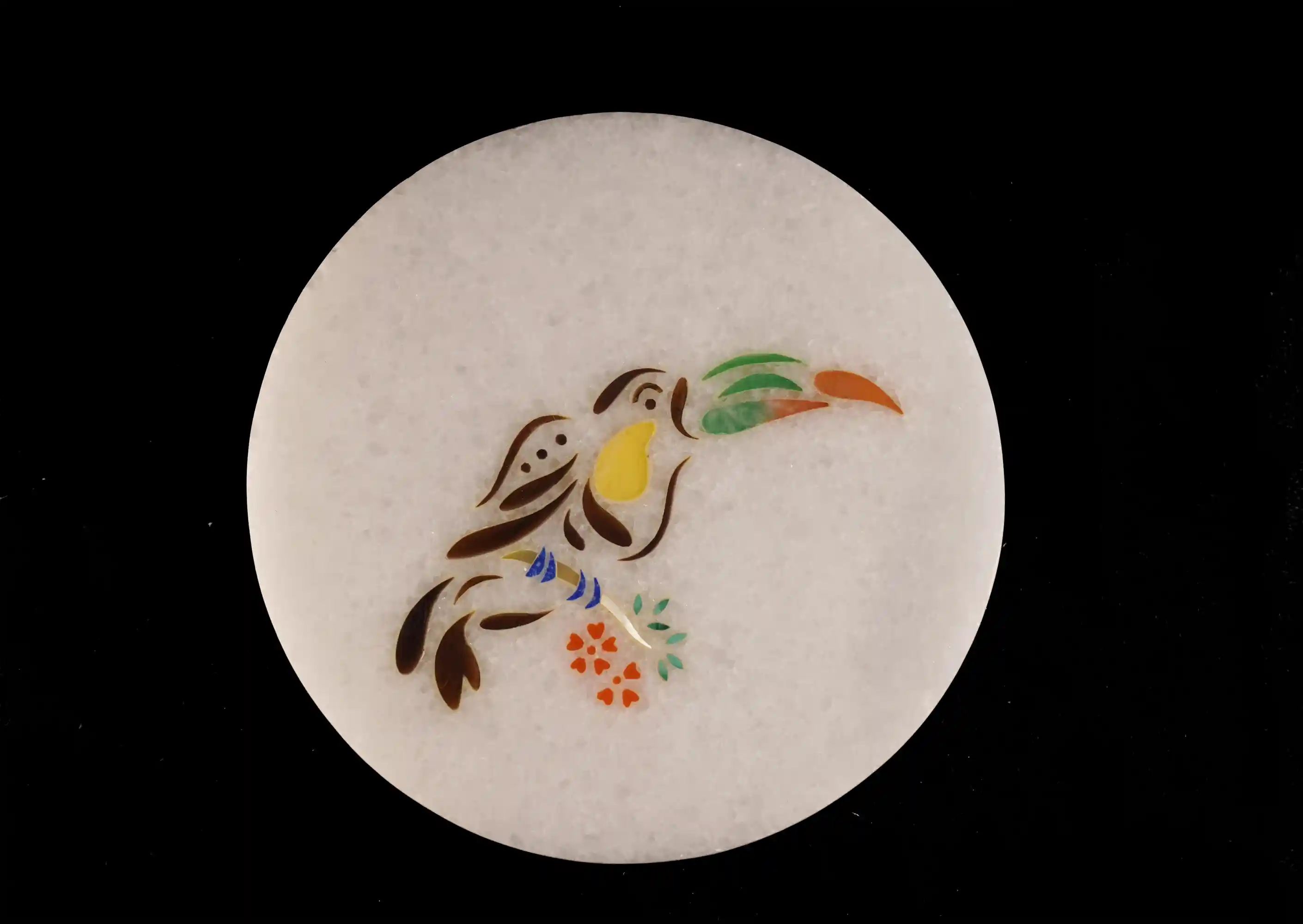 Luxury Handmade Coaster with Multi-Stone