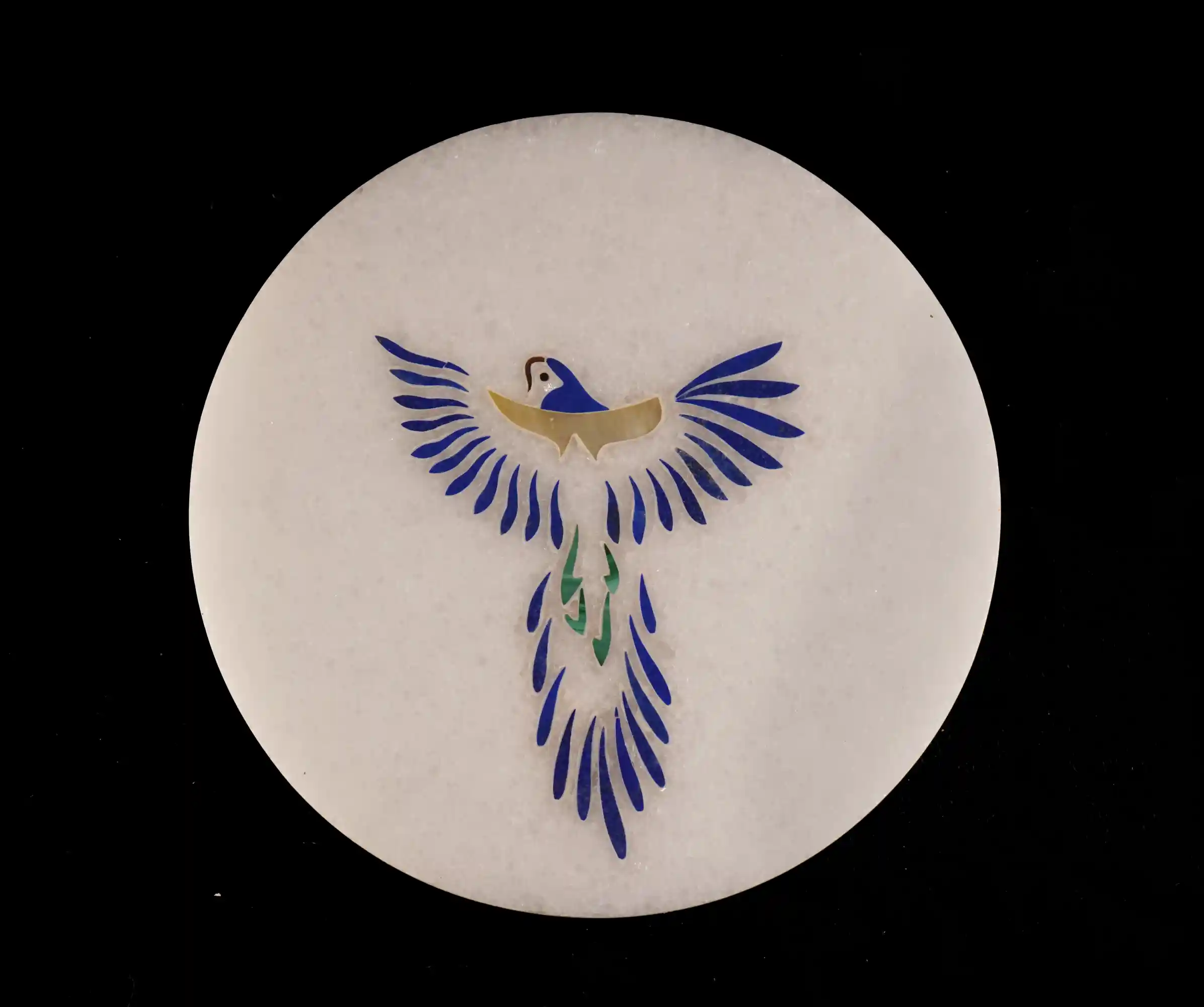 Vietnamese Marble Coaster with Gemstones