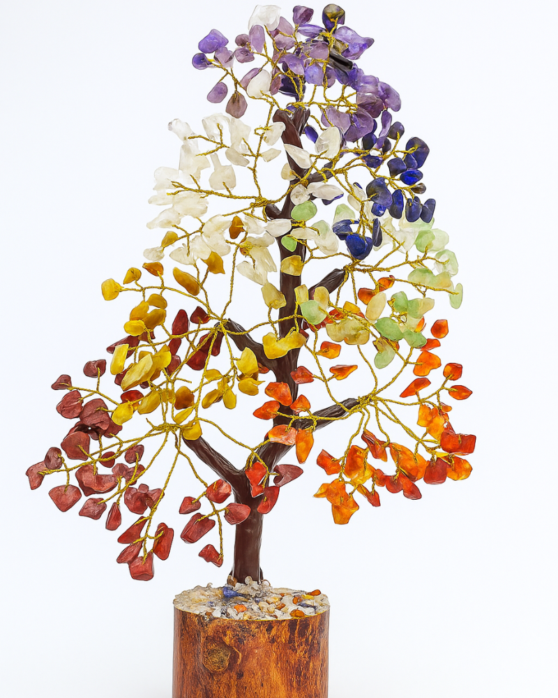 Handcrafted Chakra Gemstone Tree - Positive Energy Decor | Buy Now